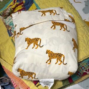 Target Cream and Orange Leopard Duvet Cover